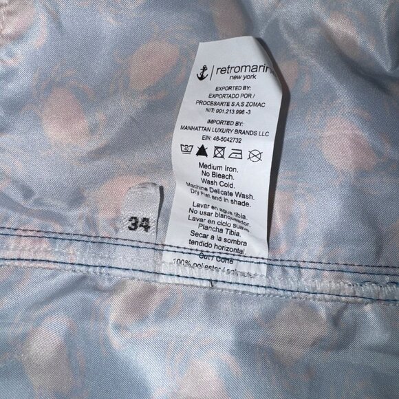 Retromarine NYC Mens Luxury Swim Trunks Shorts Size 34 Novelty Crabs Pockets - Picture 15 of 15